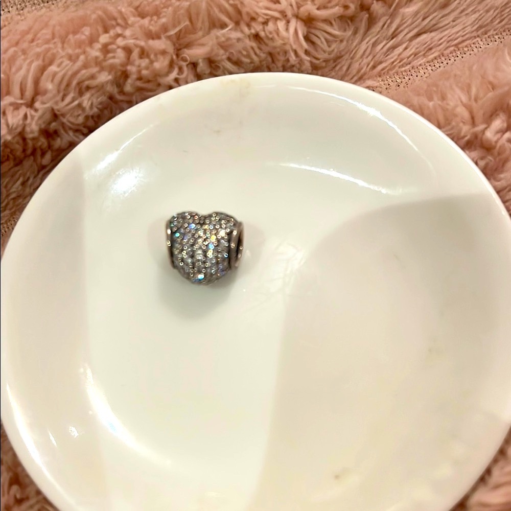 PANDORA ELEGANT Silver Heart Charm - Picture 6 of 6